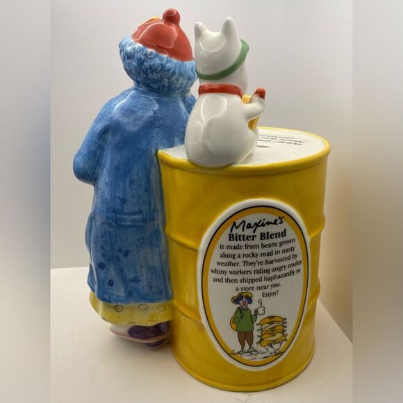 Hallmark Vintage Maxine & Floyd Bitter Blend Ceramic Coin Piggy Bank - Picture 4 of 6